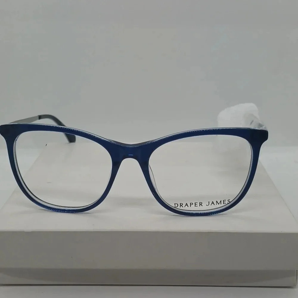NWT WOMEN'S DRAPER JAMES EYEGLASS FRAMES DJ5034 INDIGO